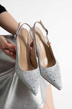 کفش مجلسی طوسی زنانه چرم مصنوعی misio shoes - کد 900676611