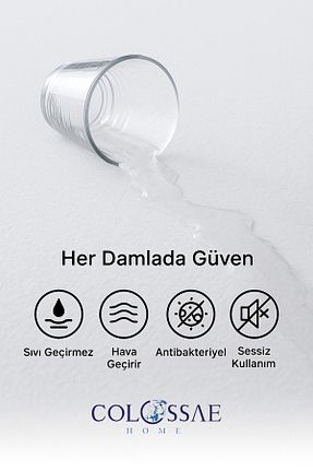 محافظ تشک سفید پنبه COLOSSAE HOME - کد 722526998