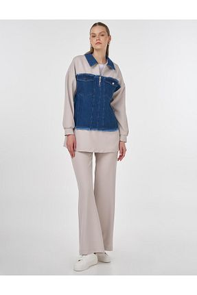 ست بالاتنه و پائین تنه حجاب سبز زنانه رگولار KYR - کد 936837649