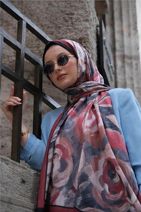 شال رنگی زنانه پنبه ای Baştacı - کد 936866612
