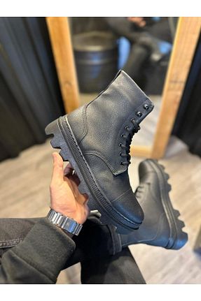 بوت / نیم بوت بژ مردانه چرم مصنوعی Knack - کد 873484576
