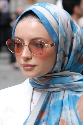 شال رنگی زنانه پنبه ای Baştacı - کد 936866655