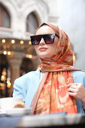 شال رنگی زنانه پنبه ای Baştacı - کد 936866618