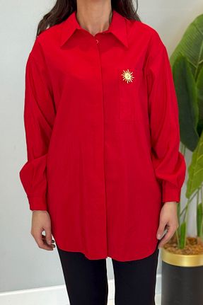 پیراهن حجاب قرمز زنانه رگولار Missemramiss - کد 936866368