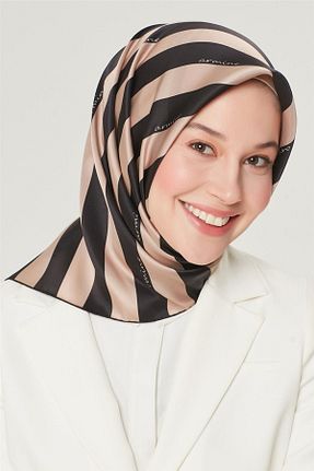 روسری صورتی کرپ ساتن ابریشم Armine - کد 175277167
