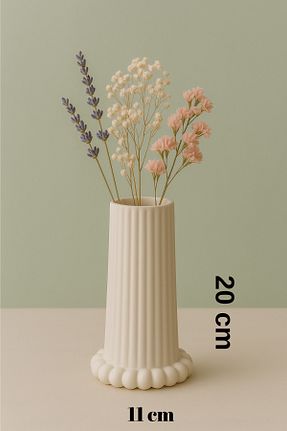 گلدان سفید Beton ZURİ DESİGN - کد 936900810