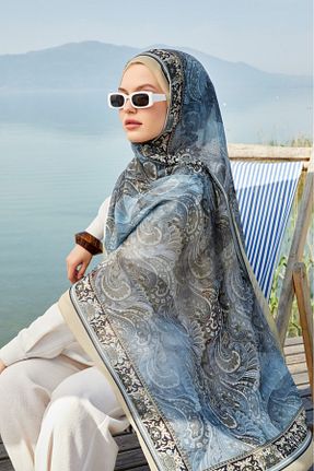 شال بژ زنانه پلی استر LuvenSara - کد 936507015