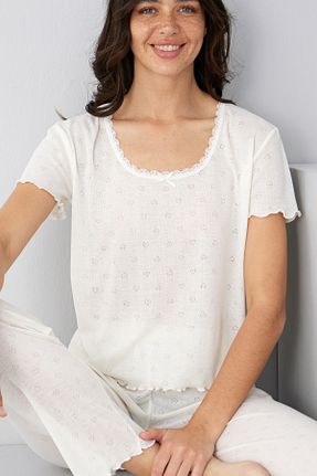 ست لباس راحتی نباتی زنانه Ajurlu Siyah İnci - کد 936934213