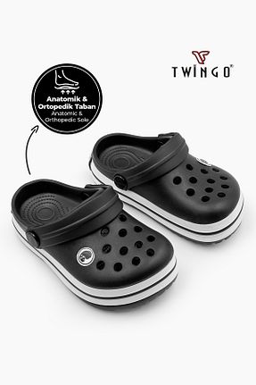 دمپائی مشکی بچه گانه پلی اورتان Twingo - کد 820931864