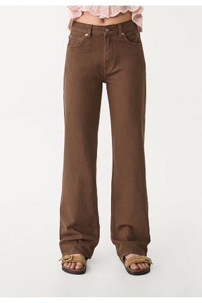 صندل بژ زنانه پاشنه تخت Stradivarius - کد 896539319