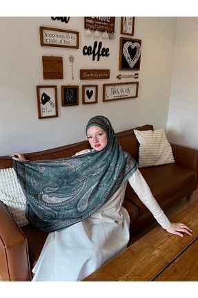شال زرشکی زنانه پنبه ای MODA - کد 898710678