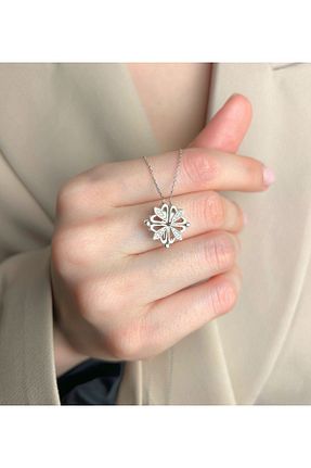 گردنبند نقره طوسی زنانه 925 عیار OGO SİLVER - کد 936387352