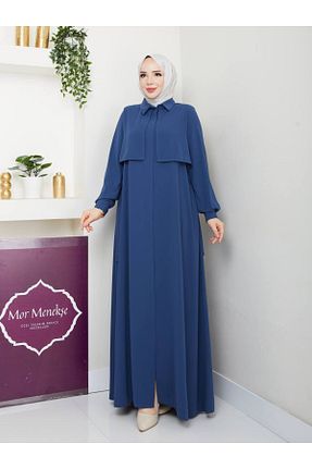 کلاه و ابایا آبی زنانه پنبه پلی استر Mor Menekşe - کد 937113716