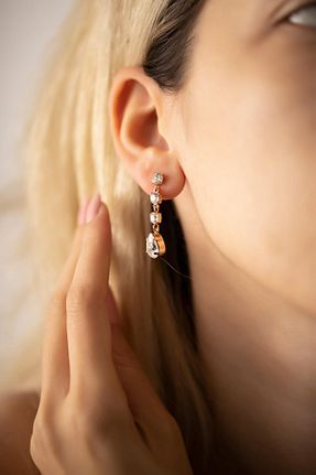 گوشواره نقره زنانه 925 عیار Ninova Silver - کد 937113432