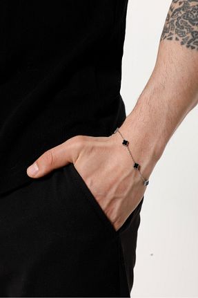 دستبند استیل (فولاد) مشکی زنانه استیل (فولاد) Fjellor - کد 936568848