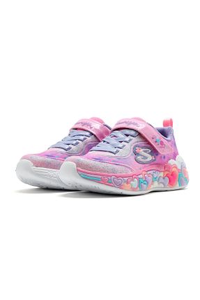کفش پیاده روی صورتی بچه گانه Skechers - کد 937247062