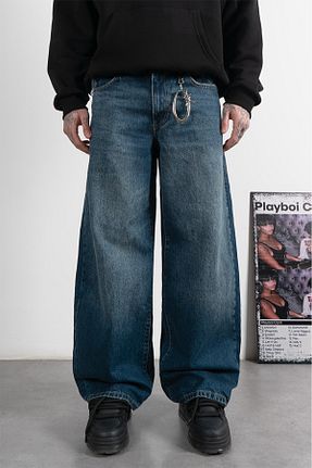 شلوار جین رنگی مردانه پاچه گشاد GRJ denim - کد 891082557