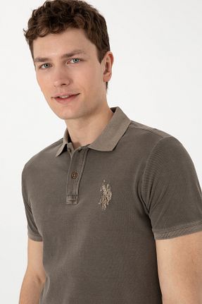 پولوشرت قهوه ای مردانه پنبه ای U.S. Polo Assn. - کد 937231766