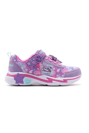 کفش پیاده روی بنفش بچه گانه پارچه ای Skechers - کد 937246759