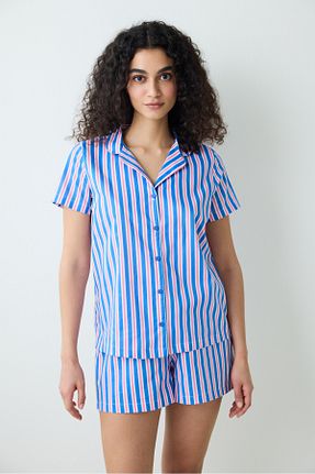 ست لباس راحتی آبی زنانه ساده Penti - کد 899569765
