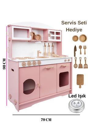 اسباب بازی چوبی صورتی 1+ HOBBY HOUSE - کد 230665037