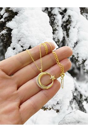 گردنبند نقره طوسی زنانه 925 عیار MODA - کد 926998442