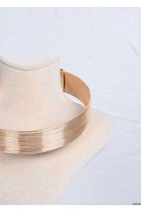 گردنبند استیل ( فولاد ) زرد زنانه استیل (فولاد) shiva accessorie - کد 937254819