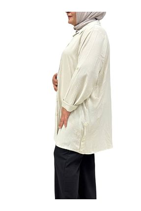 پیراهن سایز بزرگ رنگی زنانه Gömlek Sevda Kılınç - کد 937243272
