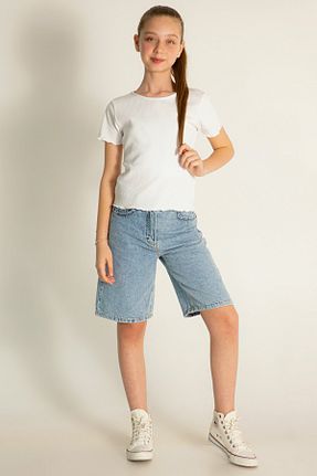 شلوارک و برمودا آبی بچه گانه Gabardin DMB BOYS & GIRLS - کد 937267935