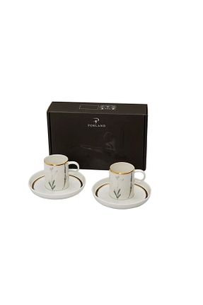 فنجان قهوه سفید 6 نفره Porland - کد 34908939