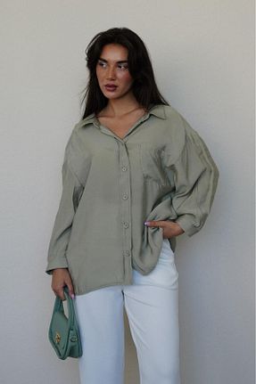 پیراهن سبز زنانه اورسایز Madmext - کد 937265200