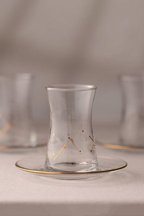 فنجان چای آبی شیشه Rakle - کد 905716880
