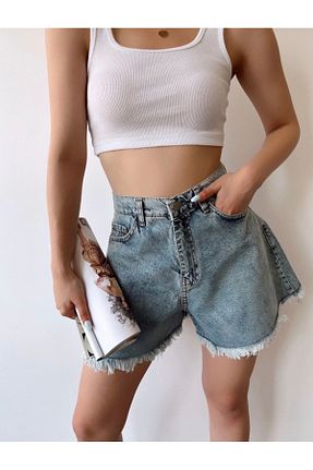 شلوارک و برمودا آبی زنانه Relaxed lüx vestimenta - کد 937284933