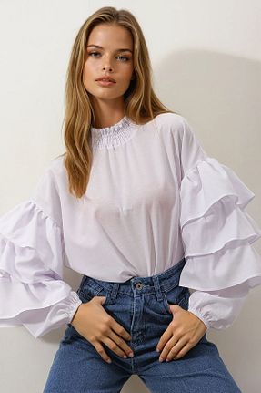 بلوز رنگی زنانه ساده VAGGON - کد 937286475