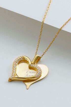 گردنبند نقره طلائی زنانه 925 عیار Şimal Silver - کد 669846027