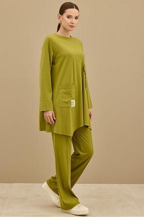ست بالاتنه و پائین تنه حجاب رنگی Relaxed Tığ Triko - کد 937283963