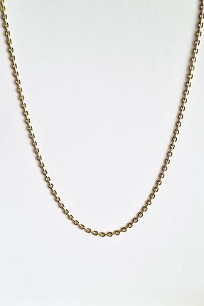 گردنبند استیل ( فولاد ) طلائی زنانه استیل ضد زنگ ayışığı - کد 891521847