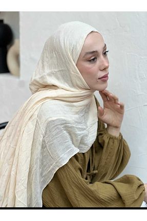شال رنگی زنانه پنبه پلی استر AMİNENESİL - کد 937314319
