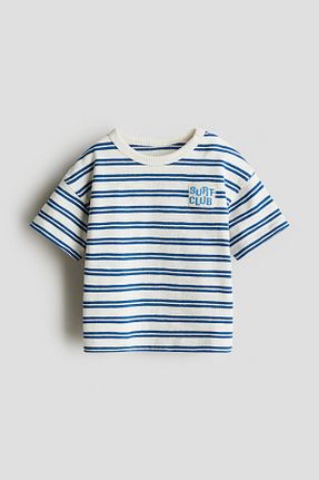 تیشرت آبی بچه گانه رگولار H&M - کد 937363183