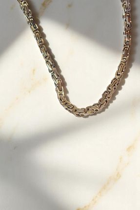 گردنبند استیل ( فولاد ) زرد مردانه استیل (فولاد) ABENOVA - کد 932035978