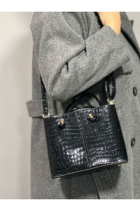 کیف دوشی مشکی زنانه چرم مصنوعی ST Bags - کد 937385817