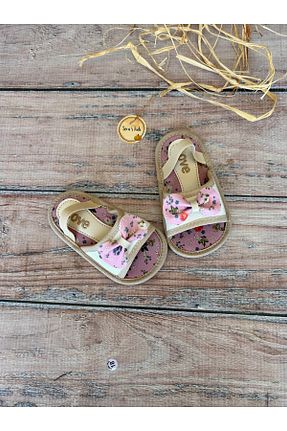 صندل صورتی بچه گانه پاشنه تخت seraskids - کد 937507028