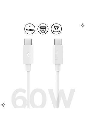 کابل شارژر سفید Spigen - کد 932986545