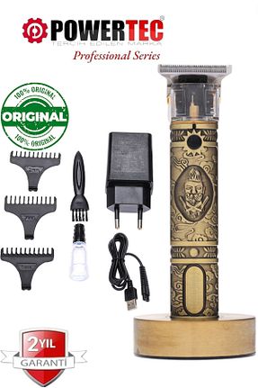 ماشین اصلاح صورت طلائی Şarjlı Powertec - کد 52694228