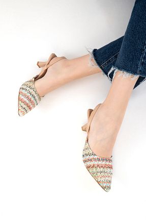 کفش پاشنه بلند کلاسیک آبی زنانه چرم مصنوعی SOHO - کد 931887659