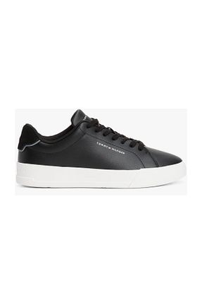 کفش اسنیکر مشکی مردانه چرم اصل Tommy Hilfiger - کد 929698008