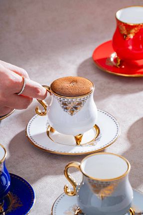 فنجان قهوه رنگی 6 نفره ACAR - کد 329118144