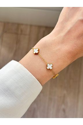 دستبند استیل (فولاد) سفید زنانه استیل ضد زنگ YOUES JEWELRY - کد 934971349