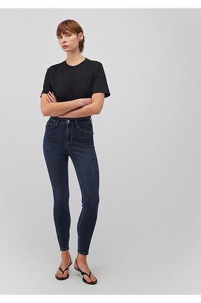 شلوار جین سرمه ای زنانه پاچه تنگ Mavi - کد 761256541