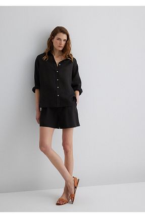 پیراهن رنگی زنانه یقه پیراهنی Mavi - کد 857559423